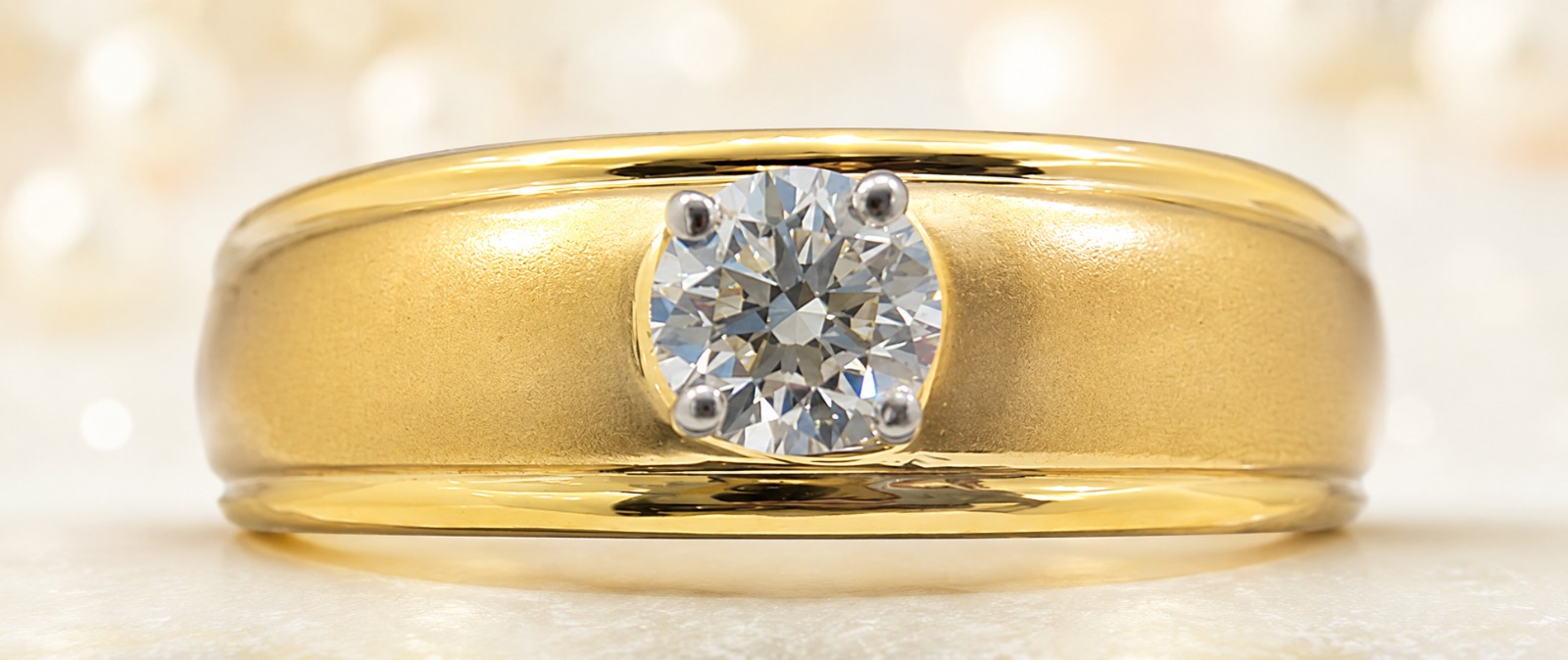 Classic Diamond Gents Ring