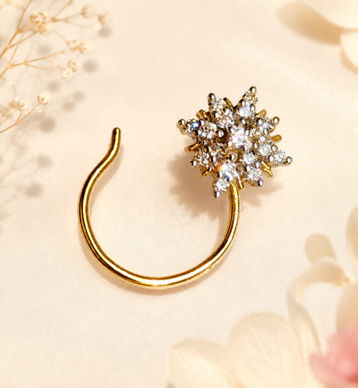 Dainty Diamond Nose Pin