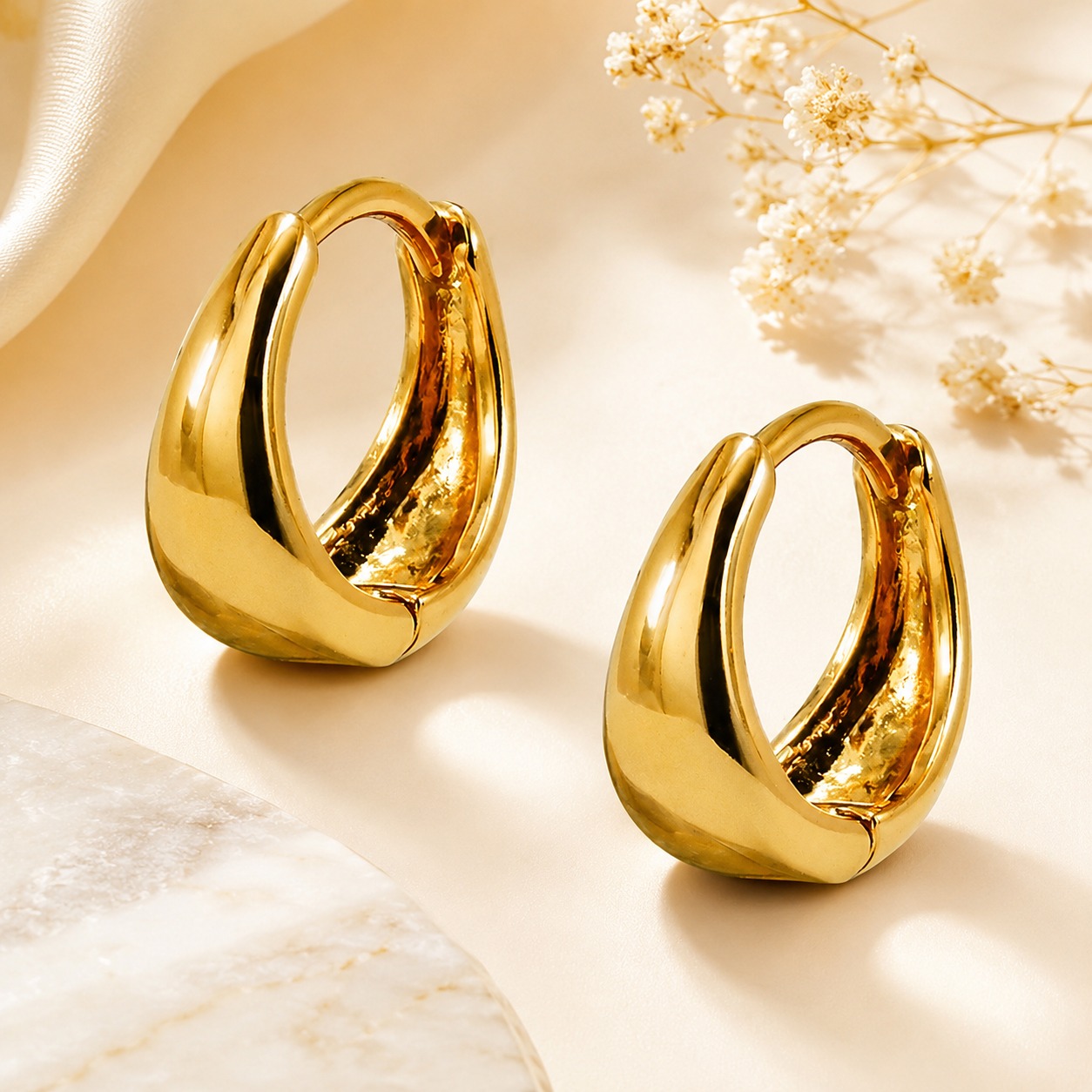 Exquisite Gold Earrings